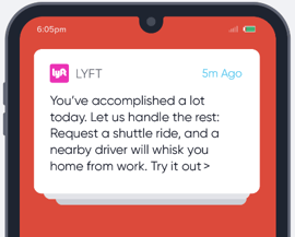 Lyft Psh Notification