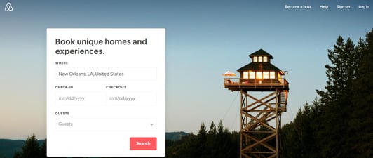 airbnb hero screenshot